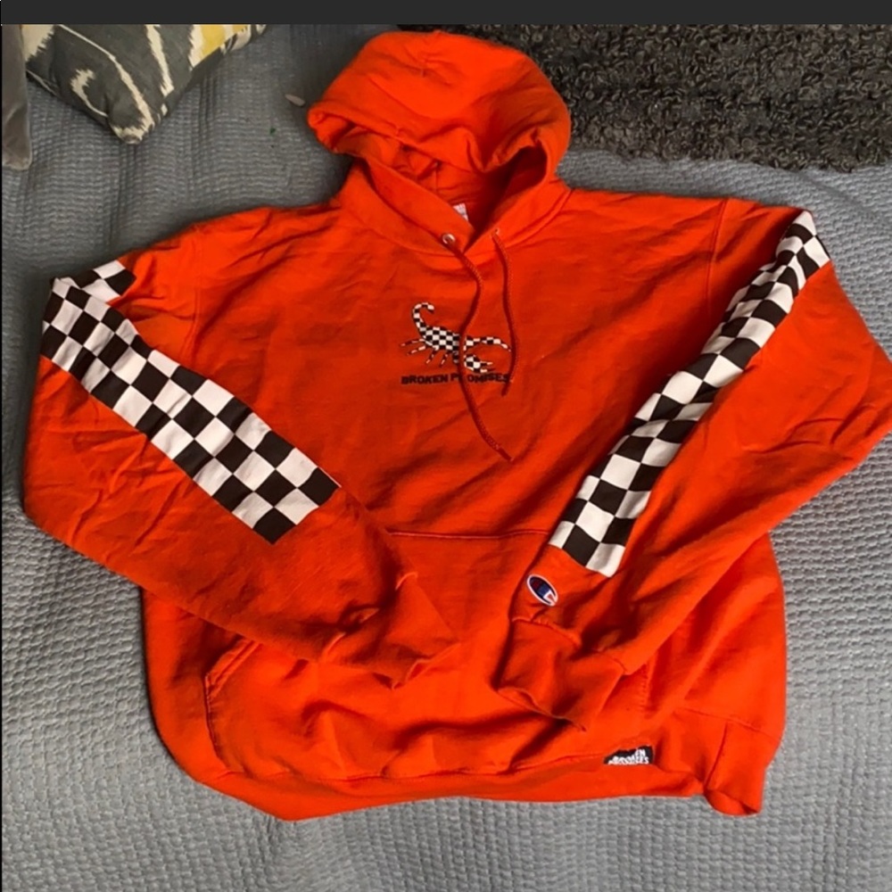 Orange sweatshirt/hoodie